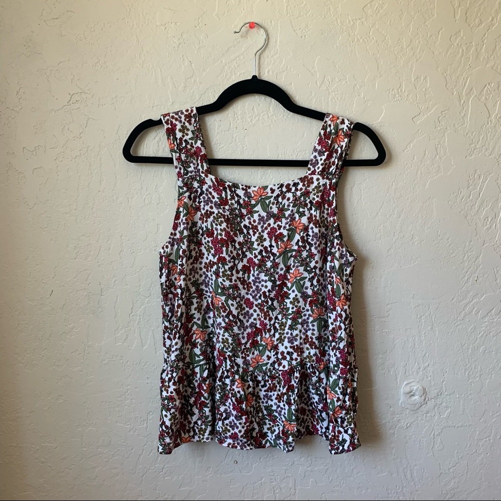 LOFT Floral Tank Top